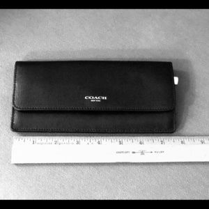 Slim black Coach wallet